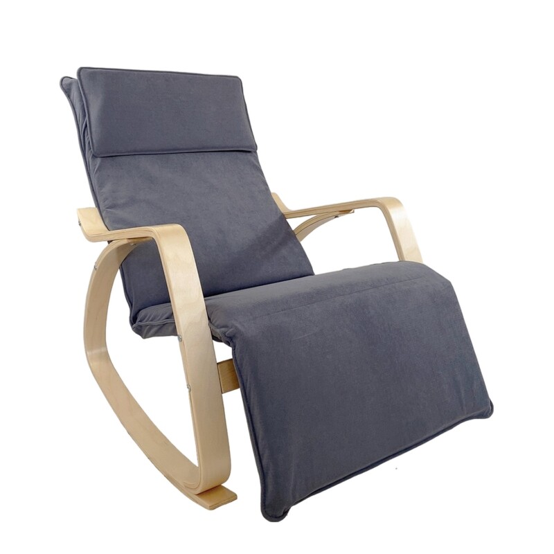 Πολυθρόνα Κουνιστή ArteLibre LUNDRA Γκρι/Φυσικό Ύφασμα/Ξύλο 67x127x91cm Πολυθρόνα Κουνιστή ArteLibre LUNDRA Γκρι/Φυσικό Ύφασμα/Ξύλο 67x127x91cm