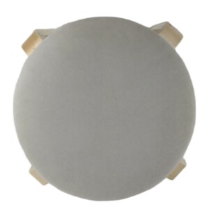 Σκαμπό ArteLibre MILOA Mπεζ/Φυσικό Ύφασμα/Ξύλο 42x42x45cm - Image 7