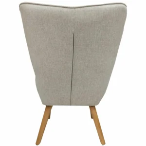 Πολυθρόνα ArteLibre AMARANTHUS Με Υποπόδιο Μπεζ 98x70x77cm - Image 2