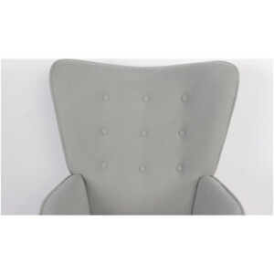 Πολυθρόνα ArteLibre AMARANTHUS Με Υποπόδιο Γκρι 98x70x77cm - Image 13