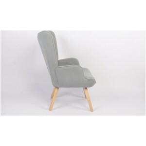 Πολυθρόνα ArteLibre AMARANTHUS Με Υποπόδιο Γκρι 98x70x77cm - Image 10