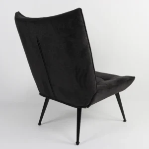Πολυθρόνα ArteLibre LAURINA Μαύρο Ύφασμα/Μέταλλο 96x69x82cm - Image 4
