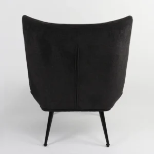 Πολυθρόνα ArteLibre LAURINA Μαύρο Ύφασμα/Μέταλλο 96x69x82cm - Image 5