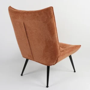 Πολυθρόνα ArteLibre LAURINA Πορτοκαλί Ύφασμα/Μέταλλο 96x69x82cm - Image 4
