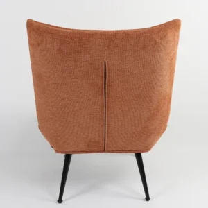 Πολυθρόνα ArteLibre LAURINA Πορτοκαλί Ύφασμα/Μέταλλο 96x69x82cm - Image 5