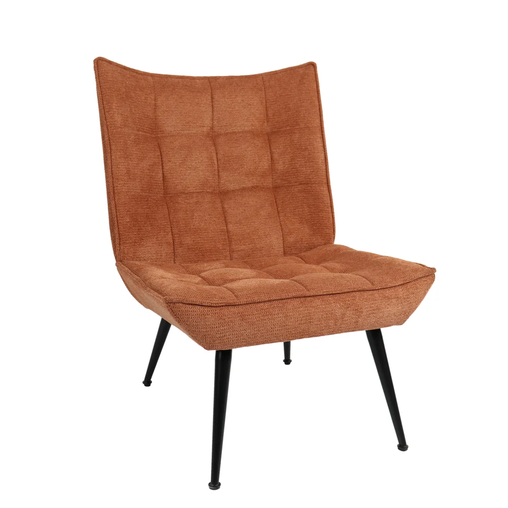 Πολυθρόνα ArteLibre LAURINA Πορτοκαλί Ύφασμα/Μέταλλο 96x69x82cm Πολυθρόνα ArteLibre LAURINA Πορτοκαλί Ύφασμα/Μέταλλο 96x69x82cm