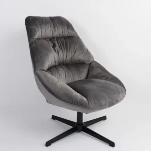 Πολυθρόνα ArteLibre CHANTIERI Γκρι Ύφασμα/Μέταλλο 94x71x83cm - Image 2