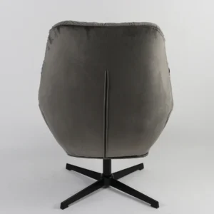 Πολυθρόνα ArteLibre CHANTIERI Γκρι Ύφασμα/Μέταλλο 94x71x83cm - Image 5