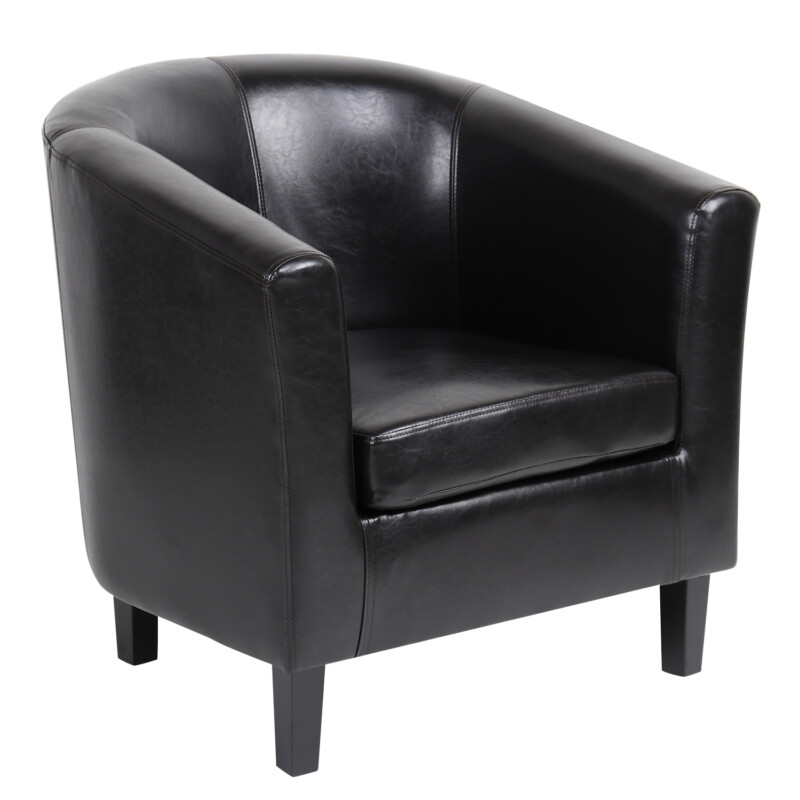 Πολυθρόνα ArteLibre FIORELLA Καφέ PU 73x69x75cm