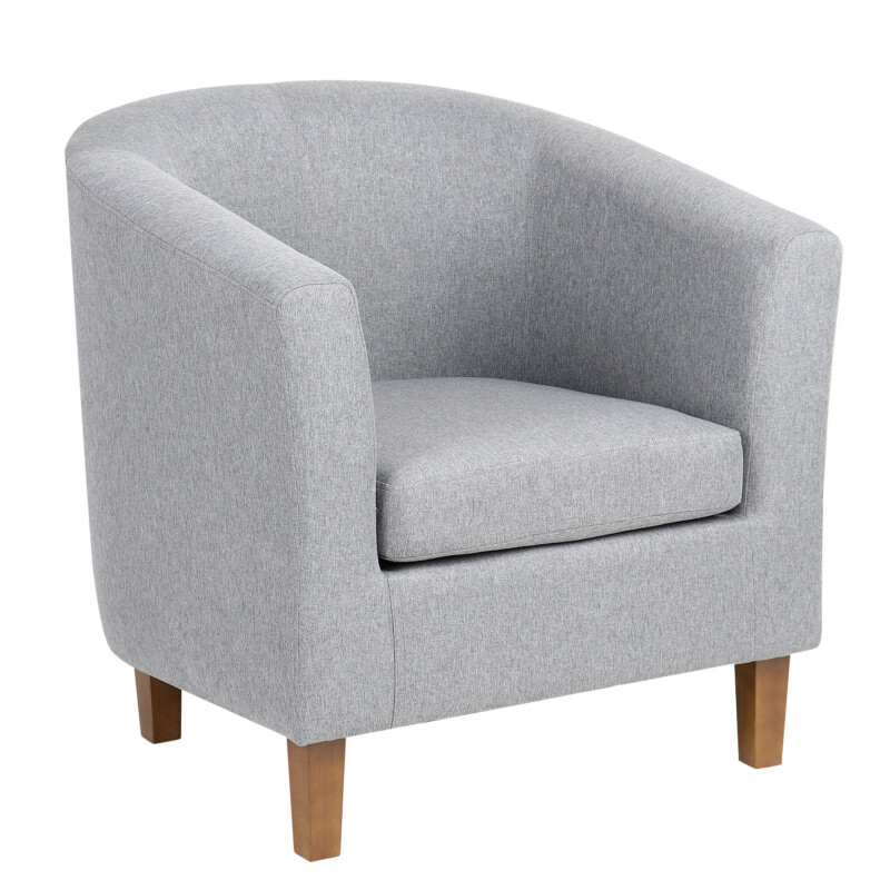 Πολυθρόνα ArteLibre FIORELLA Γκρι Ύφασμα 73x69x75cm