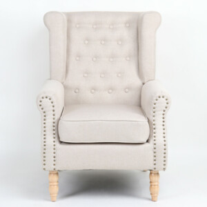 Πολυθρόνα ArteLibre OTTAVIA Μπεζ Ύφασμα 77x80x106cm - Image 6