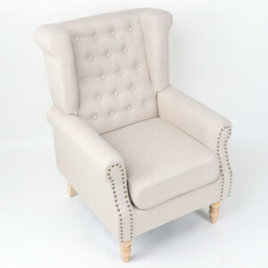 Πολυθρόνα ArteLibre OTTAVIA Μπεζ Ύφασμα 77x80x106cm - Image 7