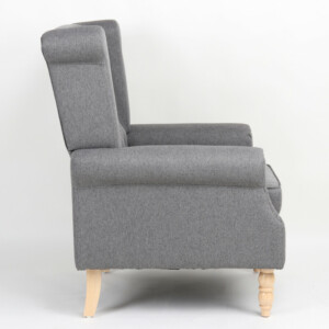 Πολυθρόνα ArteLibre OTTAVIA Σκούρο Γκρι Ύφασμα 77x80x106cm - Image 3