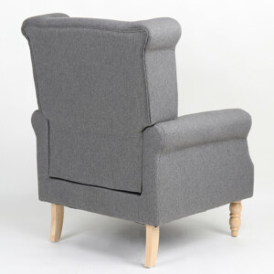 Πολυθρόνα ArteLibre OTTAVIA Σκούρο Γκρι Ύφασμα 77x80x106cm - Image 4