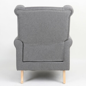 Πολυθρόνα ArteLibre OTTAVIA Σκούρο Γκρι Ύφασμα 77x80x106cm - Image 5