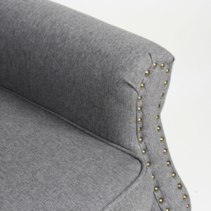 Πολυθρόνα ArteLibre OTTAVIA Σκούρο Γκρι Ύφασμα 77x80x106cm - Image 7