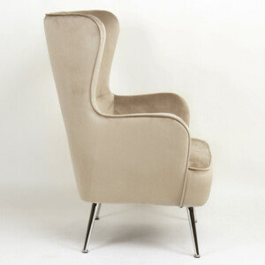 Πολυθρόνα ArteLibre VITTORIA Καφέ Βελούδο 76x79x101cm - Image 3