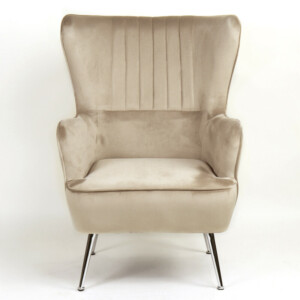 Πολυθρόνα ArteLibre VITTORIA Καφέ Βελούδο 76x79x101cm - Image 6