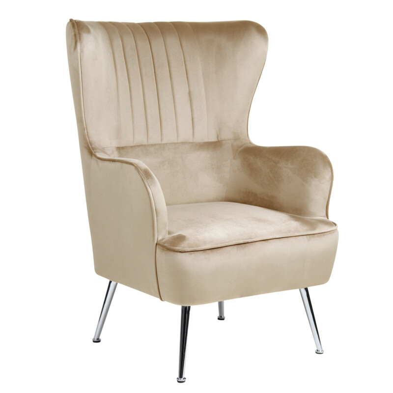 Πολυθρόνα ArteLibre VITTORIA Καφέ Βελούδο 76x79x101cm Πολυθρόνα ArteLibre VITTORIA Καφέ Βελούδο 76x79x101cm