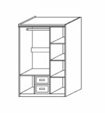 Ντουλάπα ArteLibre PROTEA Φυσικό Μοριοσανίδα 120x50x195cm - Image 2