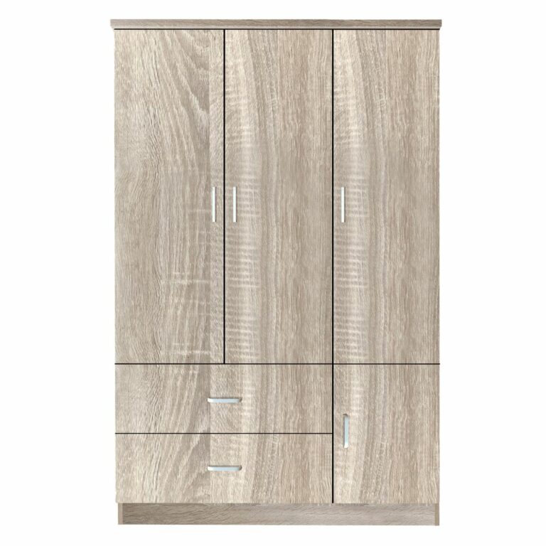 Ντουλάπα ArteLibre TUBEROSA Φυσικό Μοριοσανίδα 120x50x180cm