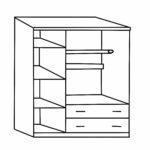 Ντουλάπα ArteLibre LANTERN Φυσικό Χρώμα 150x55x180cm - Image 2