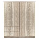 Ντουλάπα ArteLibre CANDY CANE Φυσικό Χρώμα 160x50x195cm