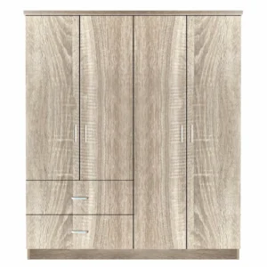 Ντουλάπα ArteLibre CANDY CANE Φυσικό Χρώμα 160x50x195cm