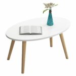 Τραπεζάκι Σαλονιού ArteLibre GAVIA Λευκό 80x40x42cm - Image 2