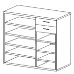 Παπουτσοθήκη ArteLibre MARIE Γκρι Μοριοσανίδα/Μελαμίνη 120x33x100cm - Image 2