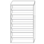 Παπουτσοθήκη ArteLibre OLIVIA Λευκό Μοριοσανίδα/Μελαμίνη 60x32x180cm - Image 2