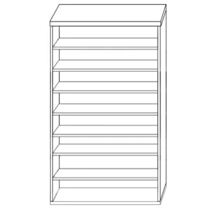 Παπουτσοθήκη ArteLibre OLIVIA Φυσικό Μοριοσανίδα/Μελαμίνη 60x32x180cm - Image 2