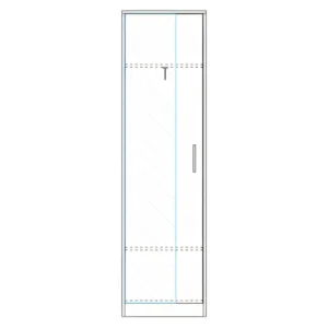 Ντουλάπα ArteLibre KINE Φυσικό Μοριοσανίδα 60x40x180cm - Image 2