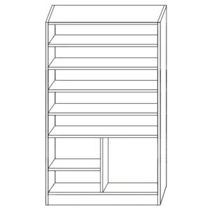 Παπουτσοθήκη ArteLibre BENTHE Φυσικό Μοριοσανίδα/Μελαμίνη 60x40x180cm - Image 2