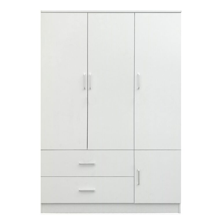 Ντουλάπα ArteLibre TUBEROSA Λευκό Μοριοσανίδα 120x50x180cm