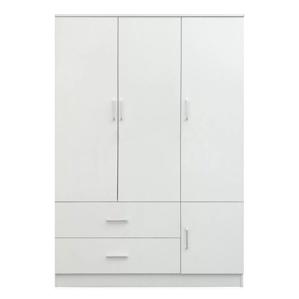 Ντουλάπα ArteLibre TUBEROSA Λευκό Μοριοσανίδα 120x50x180cm