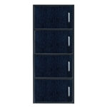 Ντουλάπα ArteLibre BEGONIA Μαύρο Μοριοσανίδα/Μελαμίνη 42x30x106.2cm