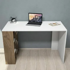 Γραφείο ArteLibre Spetses Λευκό/Καρυδιά 120x60x75cm - Image 4