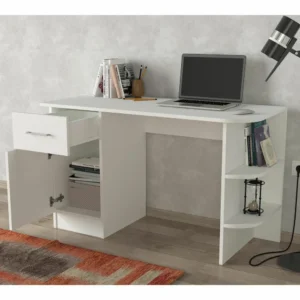 Γραφείο ArteLibre Gavdos Λευκό 120x52x75cm - Image 3