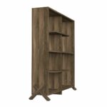 Βιβλιοθήκη ArteLibre Kos Σκούρο Καφέ 112x22x115cm - Image 2