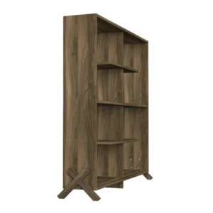 Βιβλιοθήκη ArteLibre Kos Σκούρο Καφέ 112x22x115cm - Image 2