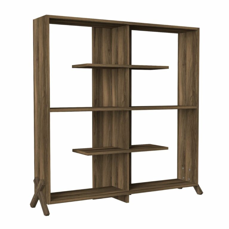 Βιβλιοθήκη ArteLibre Kos Σκούρο Καφέ 112x22x115cm