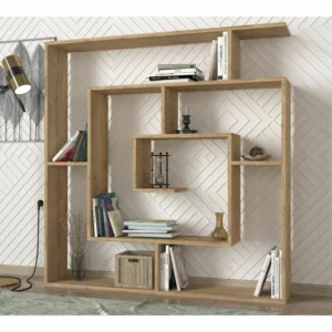 Βιβλιοθήκη ArteLibre Ithaki Φυσικό 125x22x130cm - Image 3