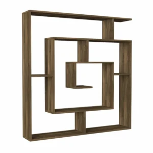 Βιβλιοθήκη ArteLibre Ithaki Σκούρο Καφέ 125x22x130cm - Image 3