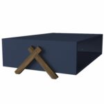 Τραπεζάκι Σαλονιού ArteLibre KOS Μπλε 98x60x26cm - Image 4