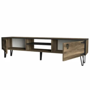 Έπιπλο Τηλεόρασης ArteLibre Thira Σκούρο Καφέ 180x30x49cm - Image 6