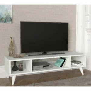 Έπιπλο Τηλεόρασης ArteLibre Samos Λευκό 120x35x40cm - Image 2