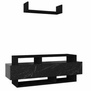 Έπιπλο Τηλεόρασης ArteLibre Sarakino Μαύρο 120x30x44cm - Image 4