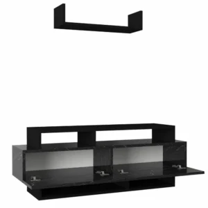 Έπιπλο Τηλεόρασης ArteLibre Sarakino Μαύρο 120x30x44cm - Image 5