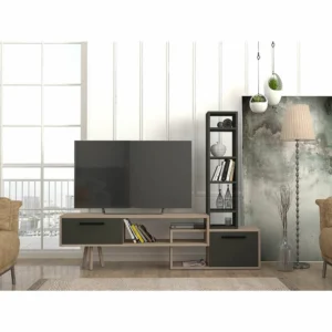 Σύνθετο ArteLibre NEVADA Cordoba/Ανθρακί Μοριοσανίδα 167x29.8x133.5cm - Image 4